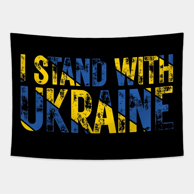 Ukrainian Lover Quote Ukraine Cool I Stand With Ukraine Tapestry by BramCrye