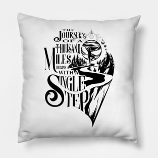 The Journey Of A Thousand Miles Pillow