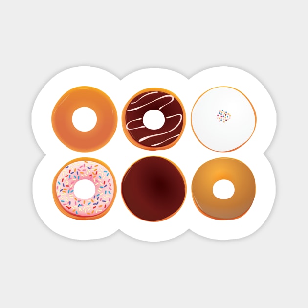 Half Dozen Donuts Magnet by imlying