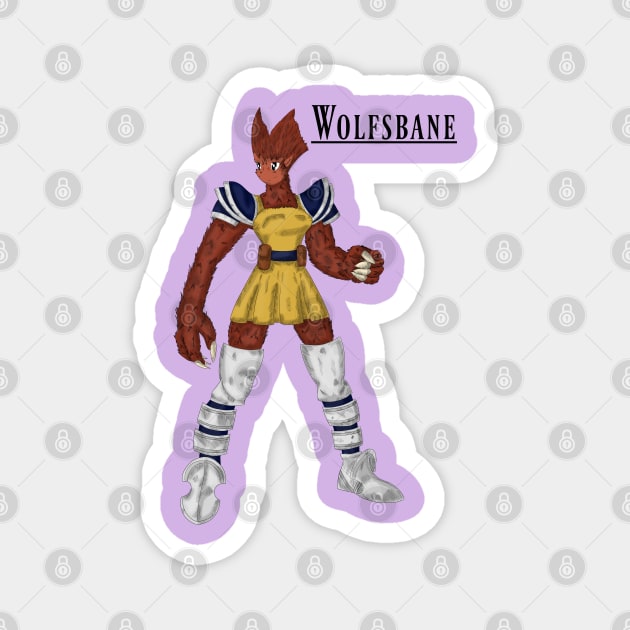 Wolfsbane Tactics Magnet by GingerCatGirlPrime 