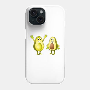 Two happy avocado’s Phone Case