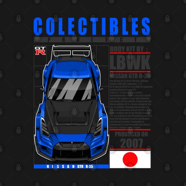 JDM LBWK  NISSAN GTR R-35 BLUE by HFP_ARTWORK