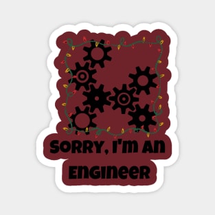 Engineer Christmas Lights Magnet