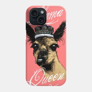 Llama Queen (Full Color) Phone Case