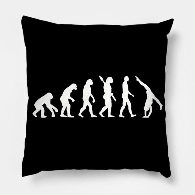 Evolution Gymnastics Pillow by Designzz