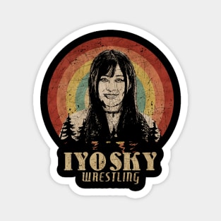 Retro Sunset Iyo Sky Wrestling Magnet