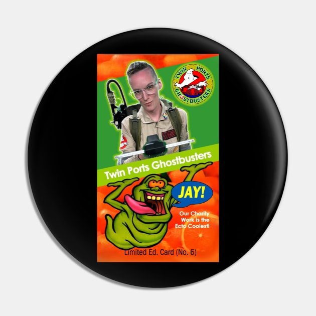 Twin Ports Ghostbusters Trading Card #6 - Jay Pin by Twin Ports Ghostbusters