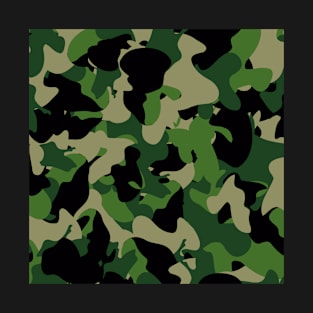 Camouflage Seamless Pattern T-Shirt