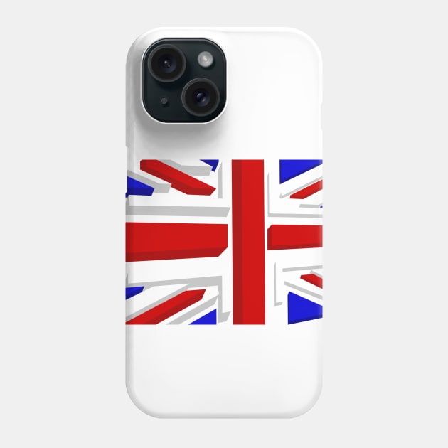 Union Jack XL Wht Phone Case by SiSuSiSu