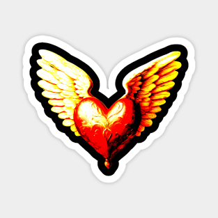 Winged Heart Magnet