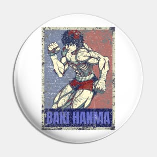 Baki Hanma in Hope and Distressed Pin