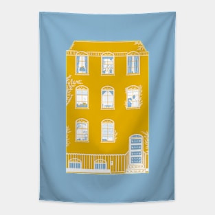 Georgian house illustration Tapestry