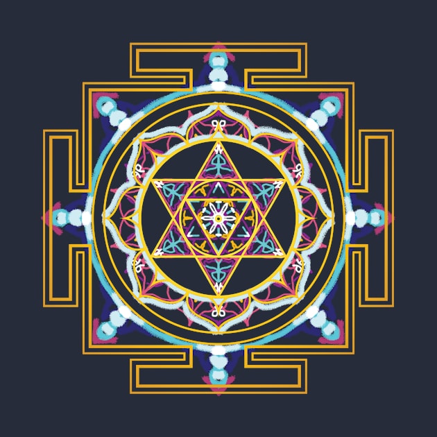 Ram Yantra Mandala Charcoal by Mukti & Siddhartha