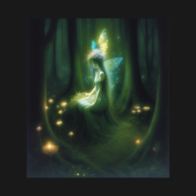 Magical fairy in an enchanted forest by Magic of the Night