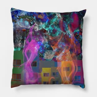 Colors of the city Pillow