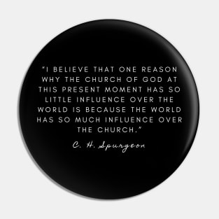 Church Charles spurgeon quote White text Pin