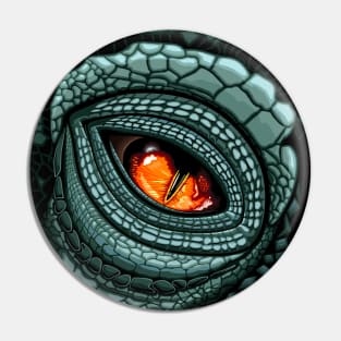 Reptile Eye Creepy Close Up Pin