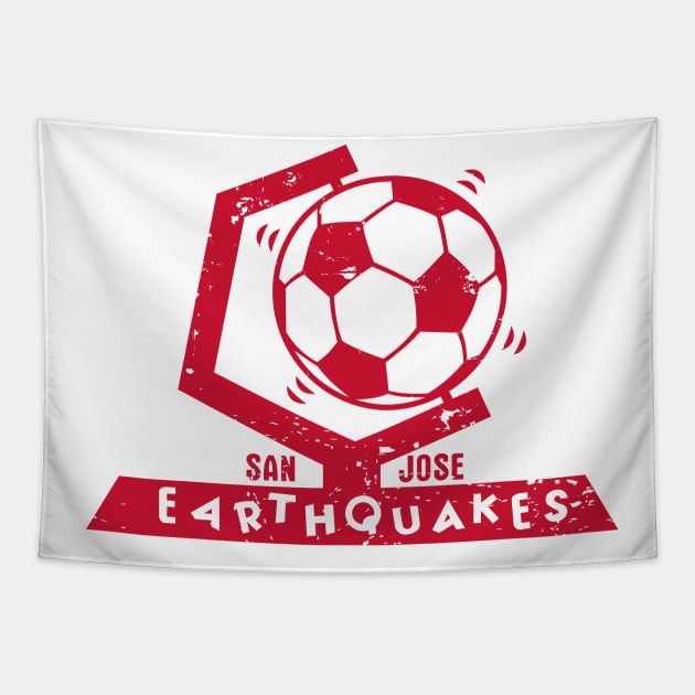 1974 San Jose Earthquakes Vintage Soccer Tapestry by ryanjaycruz