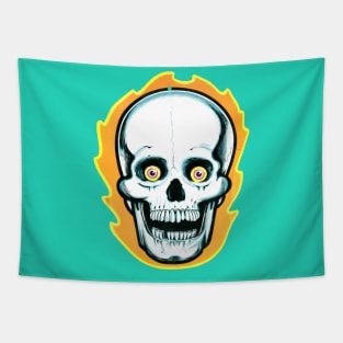 Small 80's Skull Tapestry