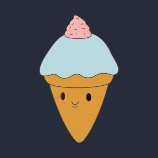 Kawaii cute ice cream cone t-shirt T-Shirt