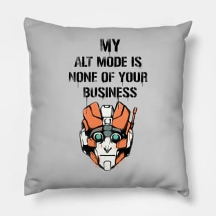 TF - Alt Mode (black) Pillow