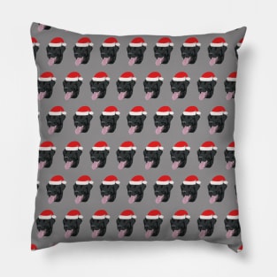 Christmas Black Lab Pillow