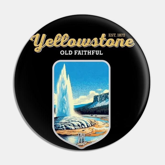 USA - NATIONAL PARK - YELLOWSTONE Old Faithful - 5 Pin by ArtProjectShop