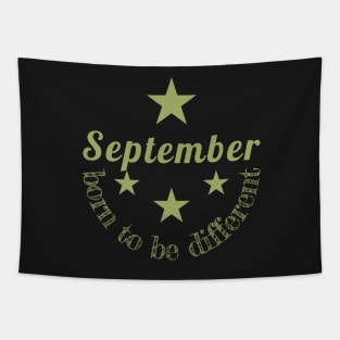 Birthday - September born to be different Tapestry
