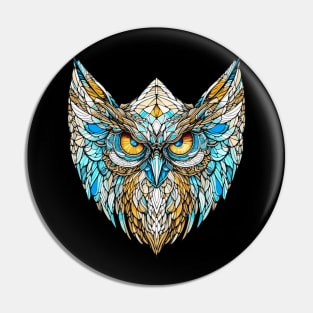 Mosaic owl Pin