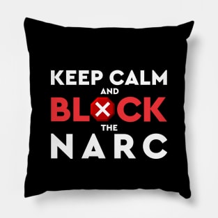 Narcissism Abuse Inspirational Minimalist Black And White Typography Pillow