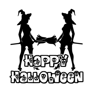 Pretty Halloween Witches - Happy Halloween - 1510201426 T-Shirt