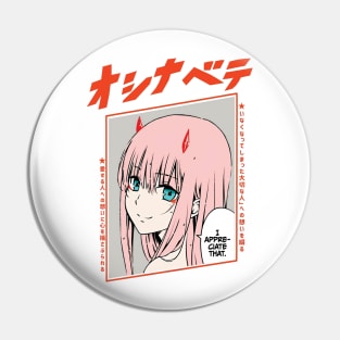 9pcs Anime Badge DARLING in the FRANXX ZERO TWO GORO Pin Brooch Button