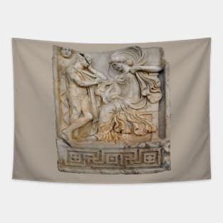 Anchises and Aphrodite Relief Sculpture Cut Out Tapestry