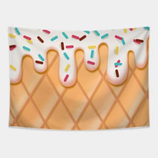 Vanilla Ice Cream with Sprinkles Tapestry