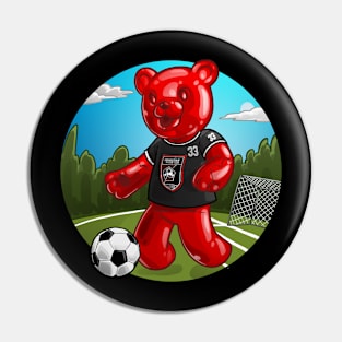 Soccer Gummi Bear Pin