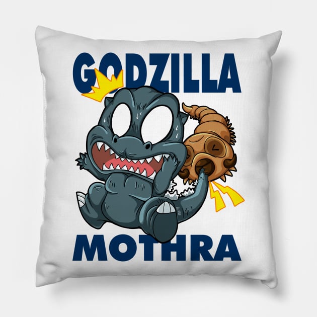 Godzilla VS Mothra I Pillow by HiroRay1984