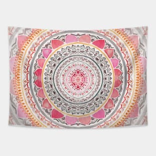 Pastel Bohemian Mandala Tapestry