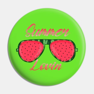 Summer Lovin’ Watermelon Glasses Design Pin