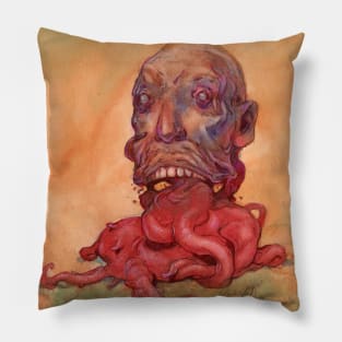 Man With Disfigured Tongue Pillow