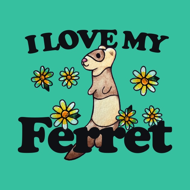 I love my ferret by bubbsnugg