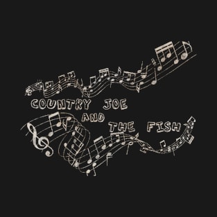 Musical Notes Vintage - Country Joe and The Fish T-Shirt