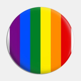 Vertical Gay Pride Rainbow Flag Pin