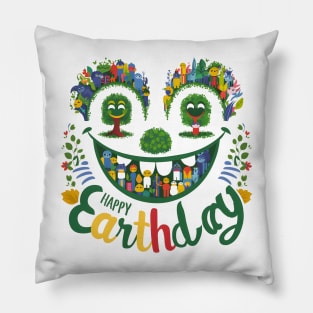 Happy Earthday Pillow