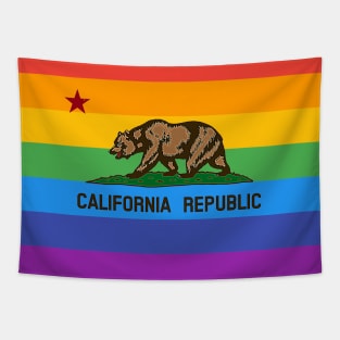 California Republic Pride Flag Tapestry