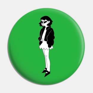 retro cartoon girl Pin