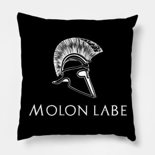 Molon Labe Laconic Spartan Quote Pillow