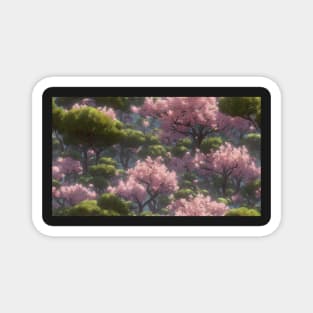 Cherry Blossoms in Spring Magnet