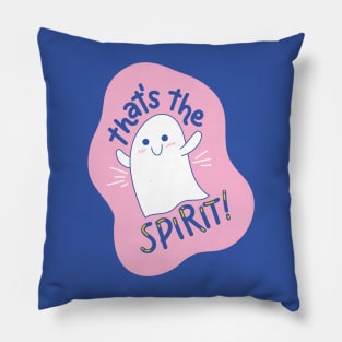 thats the spirit cute ghost drawing Pillow