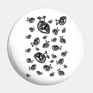 Fun fish design pattern Pin