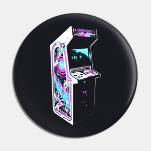 Space Duel Retro Arcade Game Pin